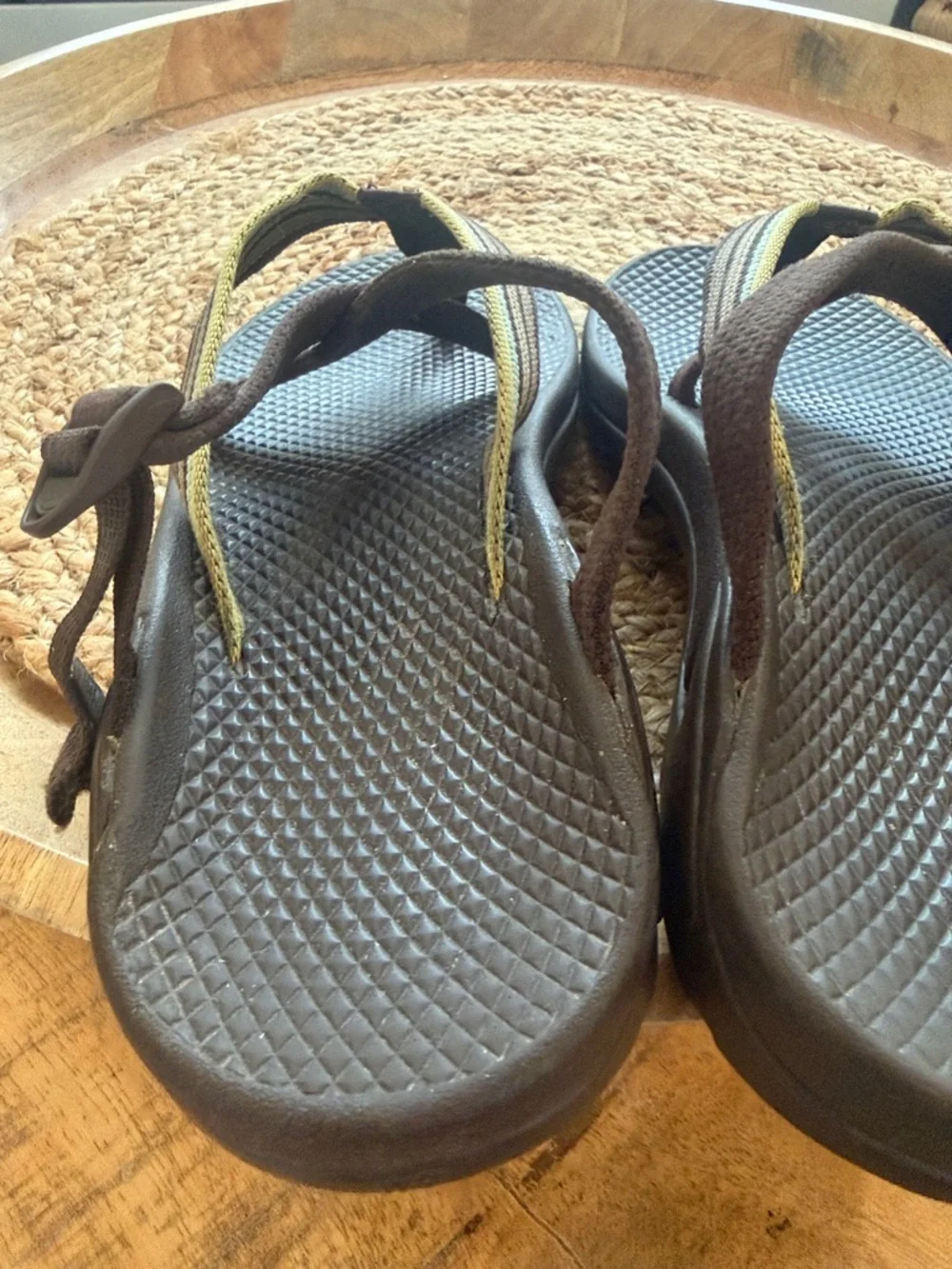 Chaco women’s hipthong  ecotread brown stripe circus backless sandal size 9 - Picture 4 of 15